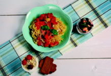 Betteraves à la pomme et aux carrés frais, One pan pasta et Trifle framboises spéculoos Menu-express-Betteraves-a-la-pomme-et-aux-carres-frais-One-pan-pasta-et-Trifle-framboises-speculoos