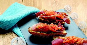 La recette rapide des bruschettas de jambon de Savoie Des-delicieuses-bruschettas-de-jambon-de-Savoie-en-15-minutes