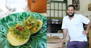 La recette de l’oeuf mimosa de Pierre-Michaël Martin Pierre-Michael-Martin-un-oeuf-aux-herbes-bien-frais -Et-il-sadapte-aux-saisons-