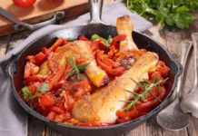 La recette facile et gourmande du poulet basquaise à la crème de chorizo du chef Lignac Decouvrez-la-recette-ultra-reconfortante-et-inratable-du-poulet-basquaise-a-la-creme-de-chorizo-signe-Cyril-Lignac