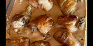 La recette du poulet aux morilles, vin jaune et cancoillotte Poulet-aux-morilles-vin-jaune-et-cancoillotte-de-Ben-et-Evelyne-Les-Carnets-de-Julie