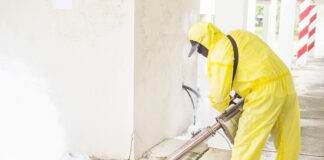 Lutter contre les rongeurs à Montréal : un guide complet pour les propriétaires Man is using thermal fog machine to protect mosquito spreading